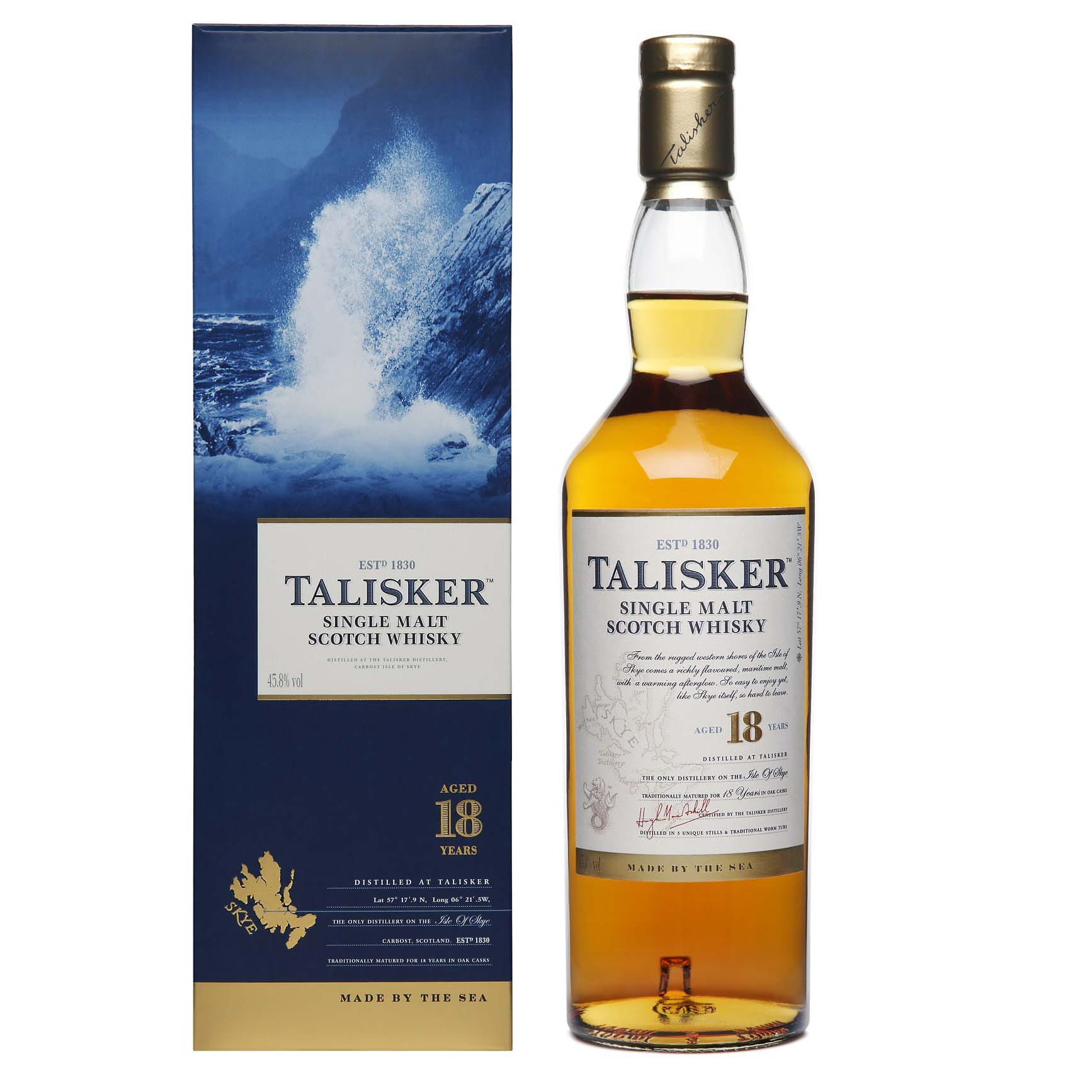 Talisker 18 Y. Skye Malt Whisky 45,8% 0,7l | Sprit Schleuder