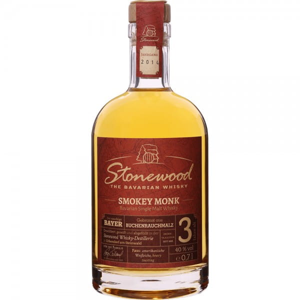 Stonewood - Bavarian Whiskey Smokey Monk 0,7 Ltr. 40% Vol., Single Malt Whiskey