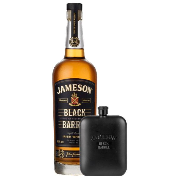 Jameson Black Barrel Blended Irish Whiskey mit Flachmann 40% Vol. 0,7 Ltr. Flasche