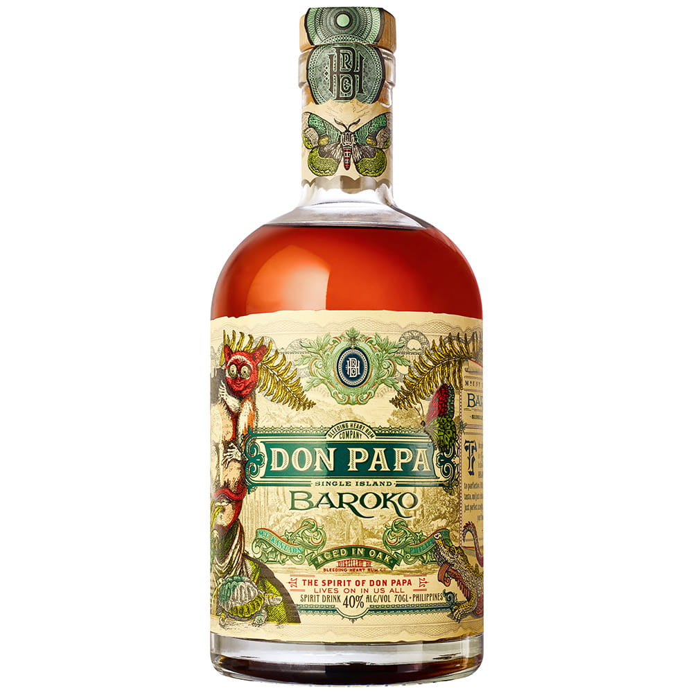 40% Schleuder Rum Sprit in Baroko Aged | Papa Oak 0,7l Don