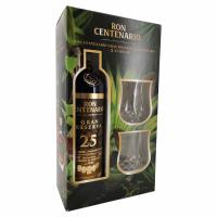 Centenario 25 Jahre Rum 40% Vol. 0,7 Ltr. + 2 Tumbler