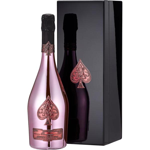 Armand de Brignac Rosé Champagner 0,75l Flasche 12,5% Vol. in Holzkiste