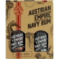 Austrian Empire Navy Rum Reserve 1863 + Solera 18YO Geschenkset 2 x 0,2 Ltr. Flaschen 40% Vol.