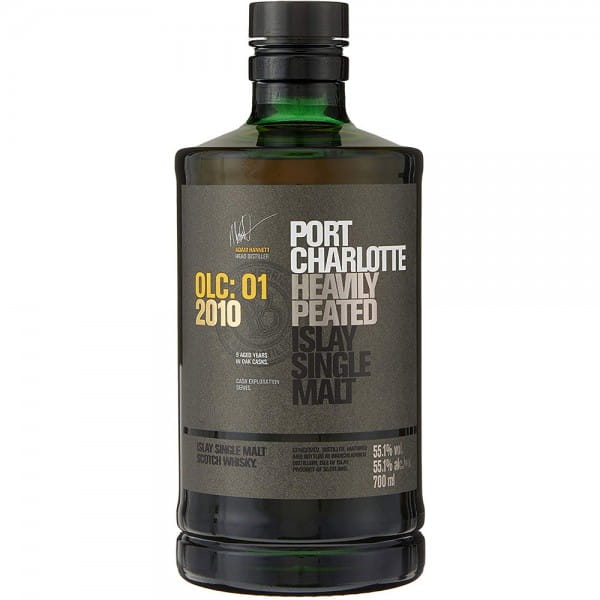 Port Charlotte OLC:01 Heavily Peated Islay Single Malt 2010 0,70 Ltr. Flasche, 55,1% Vol. ohne GP