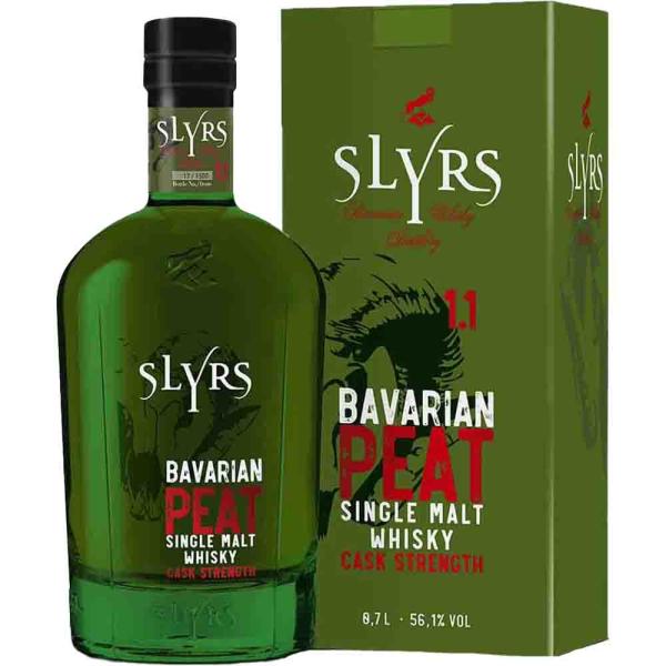 Slyrs Bavarian Peat Cask Strength 1.1 56,1% Vol. 0,7 Ltr. Flasche