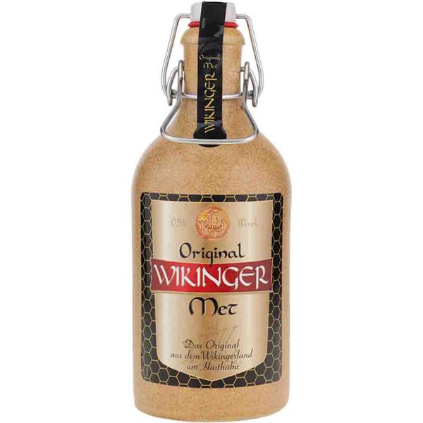 Original Wikinger MET im Tonkrug 11% Vol. 0,5 Ltr. Flasche