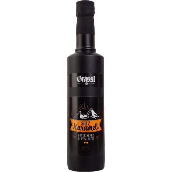 Grassl Bayrischer Salz Karamell Alpenlikör 0,50 Ltr. Flasche 17% Vol. Likör