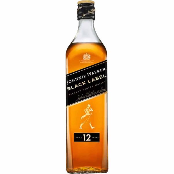 Johnnie Walker Black Label 12 Jahre 40% Vol. 1,0 Ltr. Flasche Whisky