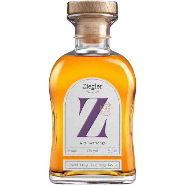 Ziegler Alte Zwetschge Brand 43% Vol. 0,5 Ltr. Flasche