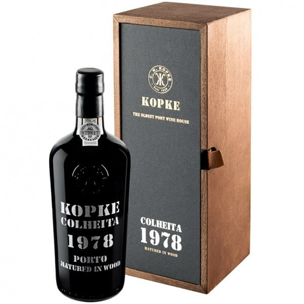 Kopke Colheita Port 1978 in Holzkiste 0,75 Ltr. Flasche 20% Vol.
