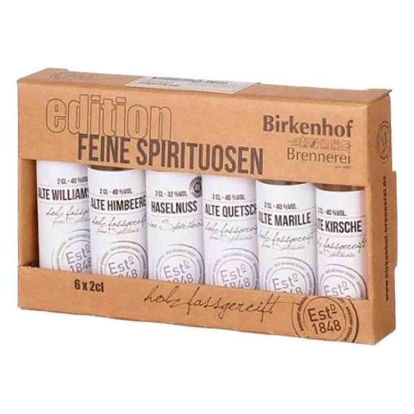 Birkenhof Feine Spirituosen Tasting-Set 38,66% Vol. 6 x 0,02 Ltr. Flaschen