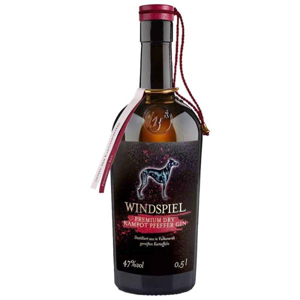 Windspiel Kampot Pfeffer Gin 0,5 Ltr. Flasche 47% Vol.