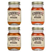 O'Donnell Moonshine Bestseller Minis 2x Toffee 2x Harte Nuss 25% Vol. 4 x 0,05 Ltr.