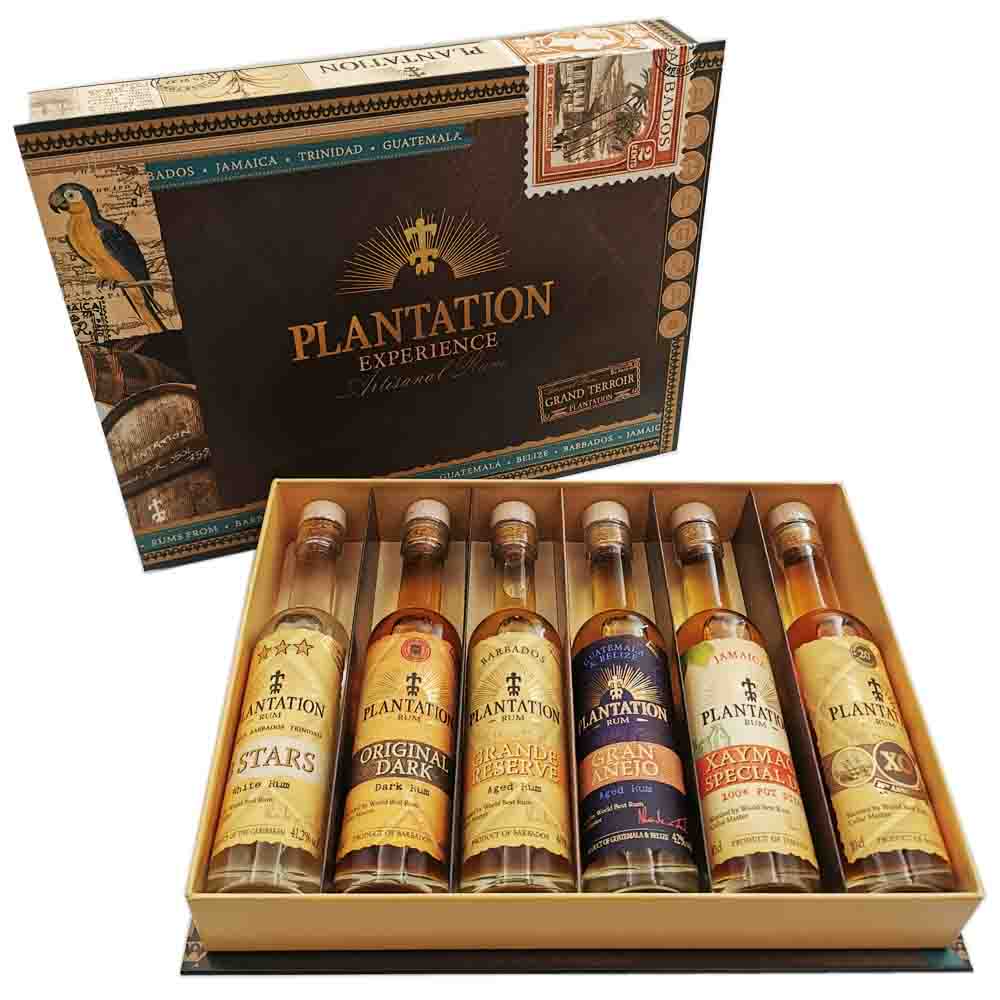 Exklusive Geschenkbox mit Auswahl an Premium Plantation Rums | Sprit  Schleuder