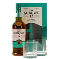 Glenlivet 12 Jahre Double Oak Geschenkbox mit 2 Gläsern 0,70 Ltr. Flasche, 40% vol. Whisky