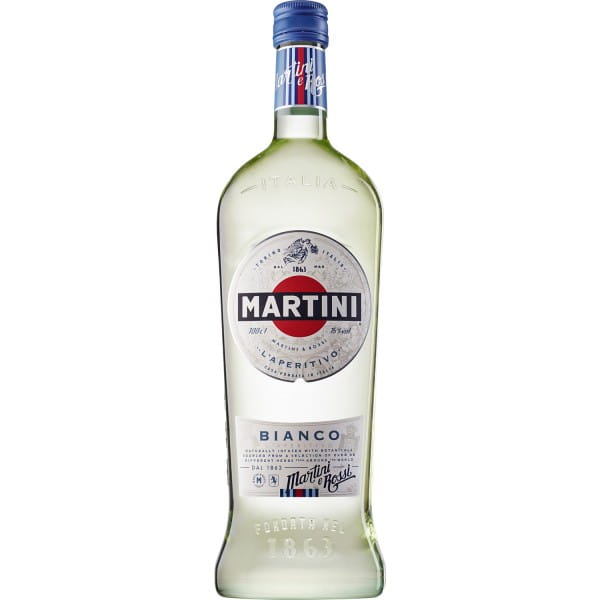 Martini Bianco 1,0l | Schleuder 14,4% vol. Flasche, Sprit