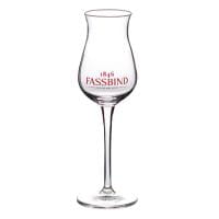 Originales Fassbind Obstbrand Glas