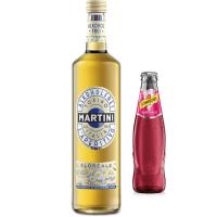 Martini Floreale alkoholfrei + Schwepppes Pomegranate 0,75 Ltr. Flasche, <0,5% vol. 0,2 Ltr.