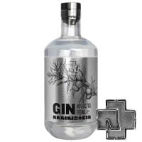 Rammstein Gin + Metall Pin 40% Vol. 0,7 Ltr. Flasche