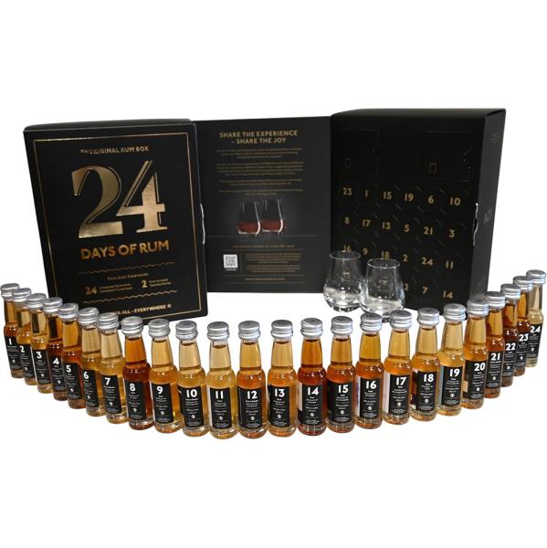 24 Days of Rum Black Edition 24 x 0,02 Ltr 43,7% vol. Adventskalender