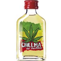 Chillma Hanf-Limetten-Likör 0,02l, 20 Stück im Karton 17% Vol. Chillma Hanf-Limetten-Likör 0,02l, 20 Stück im Karton 17% Vol.