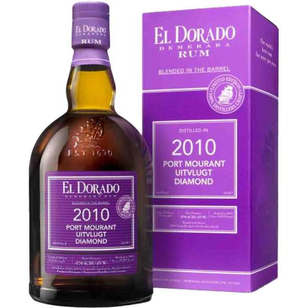 El Dorado Rum Blended 2010/2019 Port Morant Uitvl  49,6% Vol. Diamond Limited Edition 0,7l