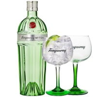 Tanqueray No Ten 1,0l London Dry Gin 47,3% Vol. mit 2 Gläsern