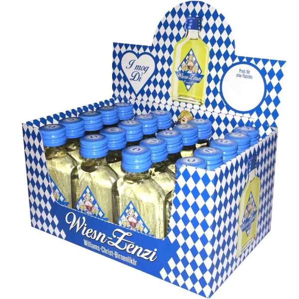 Wiesn-Zenzi - Birnenlikör 0,02l, 20 Stück im Karton 15% Vol.