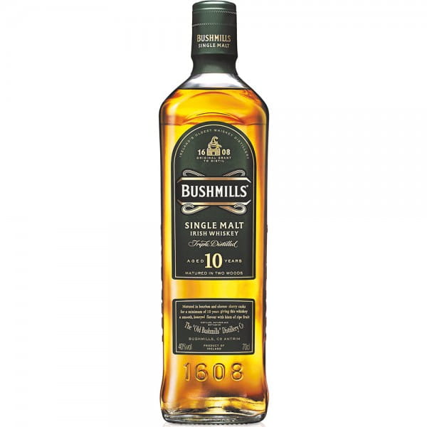 Bushmills 10 Jahre Single Malt Whisky 0,70 Ltr. Flasche, 40% vol. ohne GP