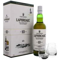 Laphroaig Islay Single Malt Whisy + Gläser
