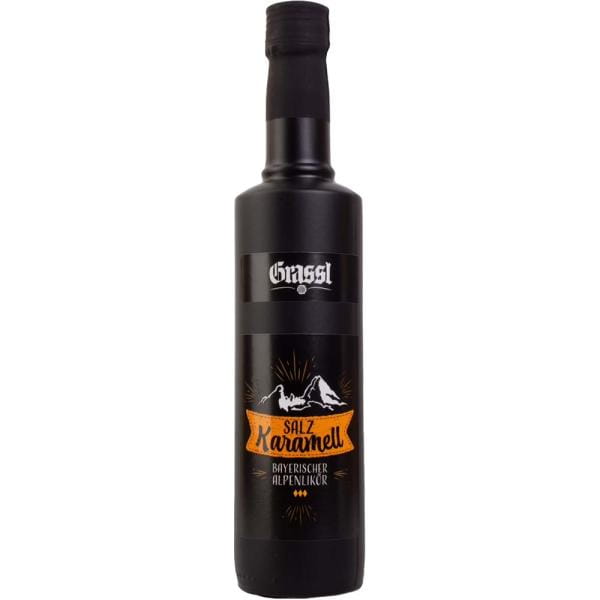 Grassl Bayrischer Salz Karamell Alpenlikör 0,50 Ltr. Flasche 17% Vol. Likör