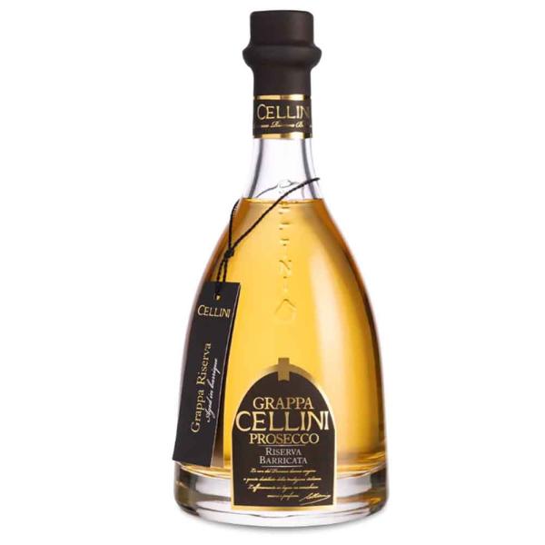 Grappa Cellini Riserva Barricata di Prosecco 0,50 Ltr. Flasche, 38% Vol.