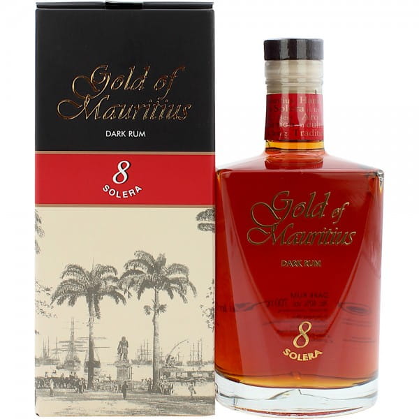 Gold of Mauritius Dark Rum Solera 8 0,7 Ltr. Flasche, 40% Vol.