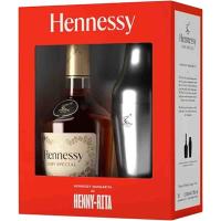 Hennessy V.S. Cognac mit Shaker 0,70 Ltr. Flasche, 40% vol. Geschenkpackung Hennessy V.S. Cognac mit Shaker 0,70 Ltr. Flasche, 40% vol. Geschenkpackung