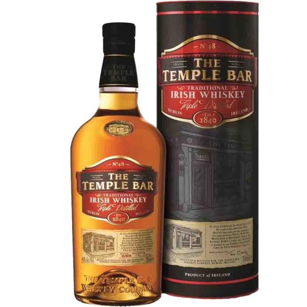 Temple Bar Irish Whiskey 0,7 Ltr. Flasche, 40% Vol.