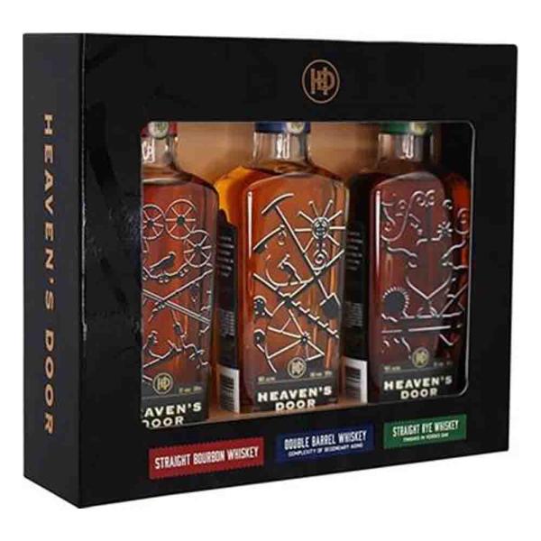 Heaven`s Door Trio 3x0,2l American Whisky 42 - 50% Vol. 3 x 0,2 Ltr.