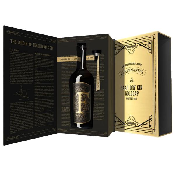Ferdinand's Saar Dry Gin Goldcap Chapter 2021 0,50Ltr. Flasche 49% Vol.