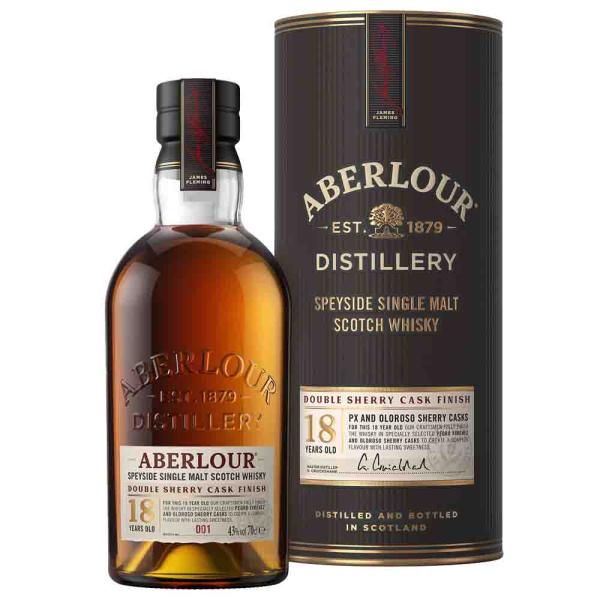 Aberlour 18 YO Double Sherry Cask Finish Single Malt Whisky 43% Vol. 0,5 Ltr. Flasche